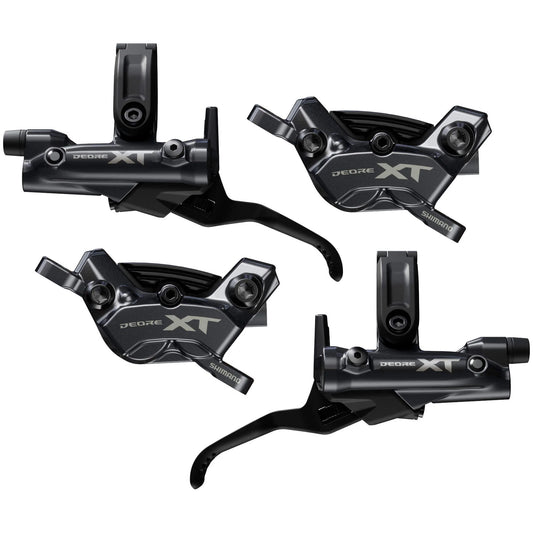Shimano Deore M8220 XT Hydraulic Disc Brake - 4 Piston (Front & Rear) - Metal Pads